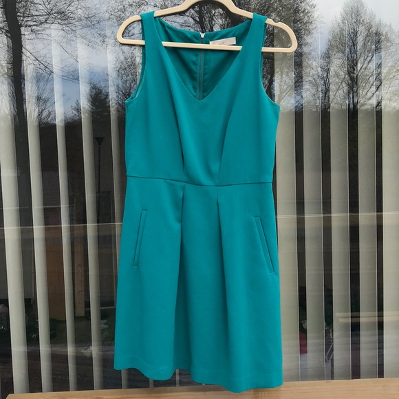 LOFT dress blue green size 6 business & work style - Picture 1 of 7